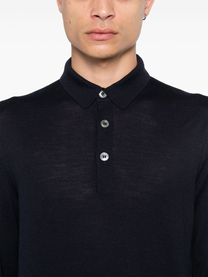 Long-sleeved polo shirt