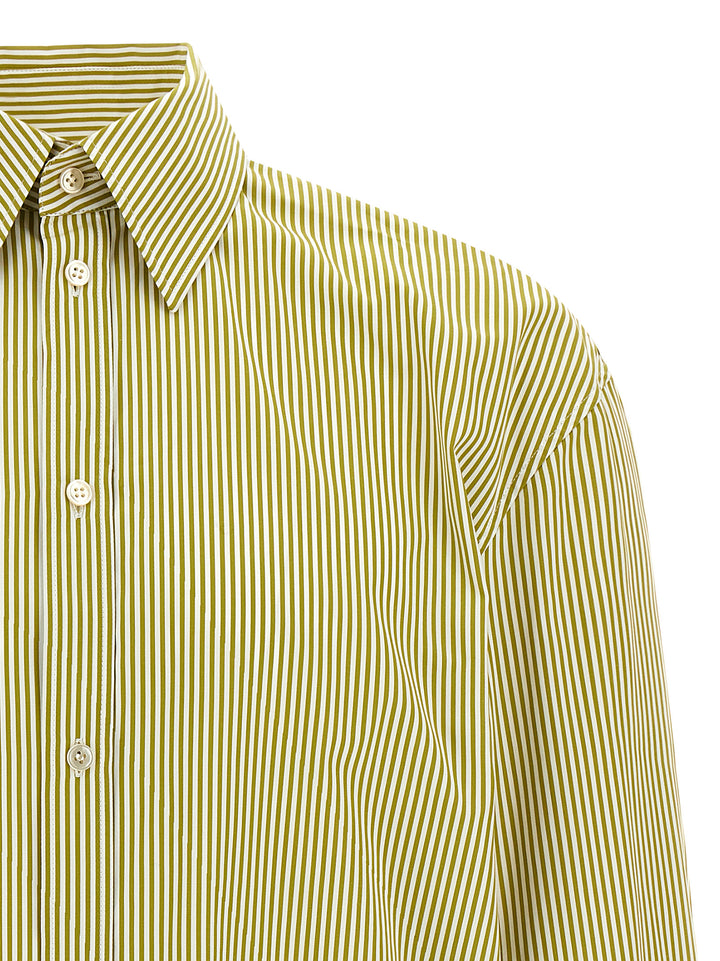 Saint Laurent Striped Shirt Shirt and Blouse - Green | 37fc54845f2001905c8844a5b128ec0753671e87