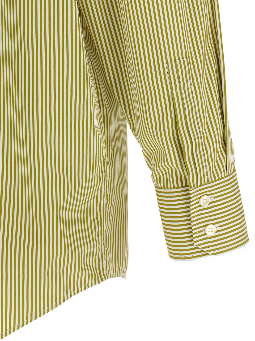 Saint Laurent Striped Shirt Shirt and Blouse - Green | 017bd89ab0ed490e0b096b2f34791a5e29ce2254