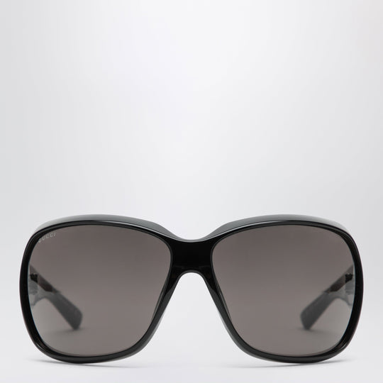 Square Black Acetate Sunglasses