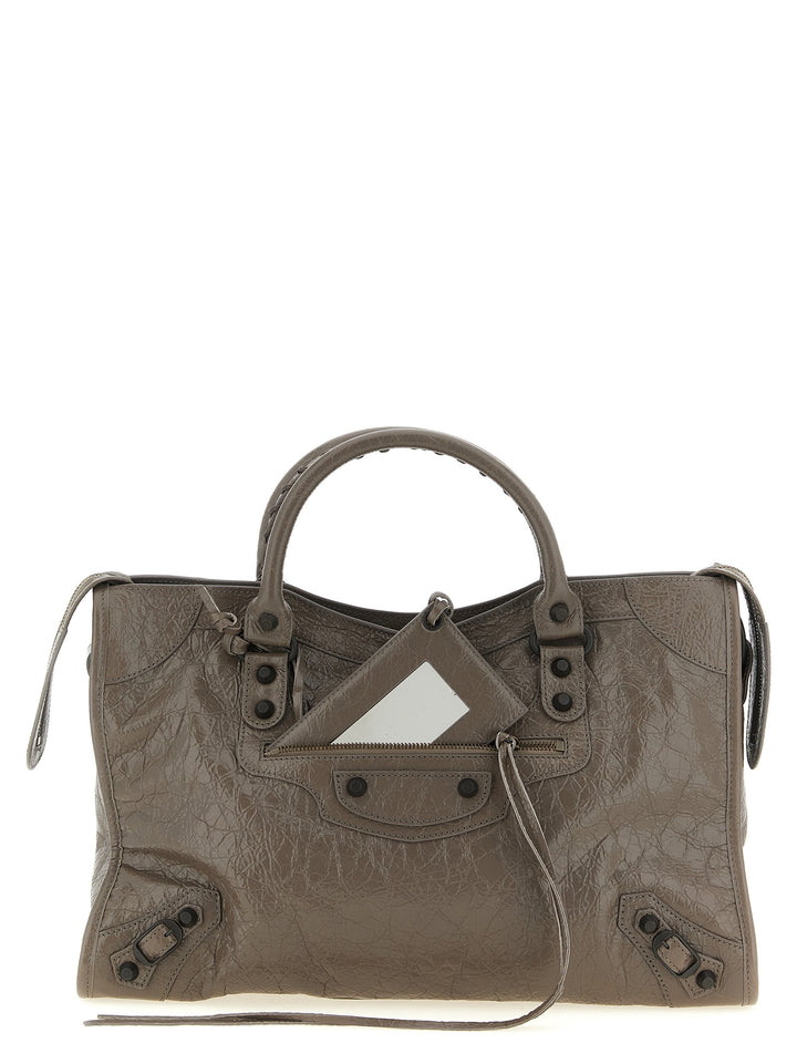 Balenciaga Le City M Hand Bags - Gray | 489c7135123080f3be788a862861c7d0da22971b