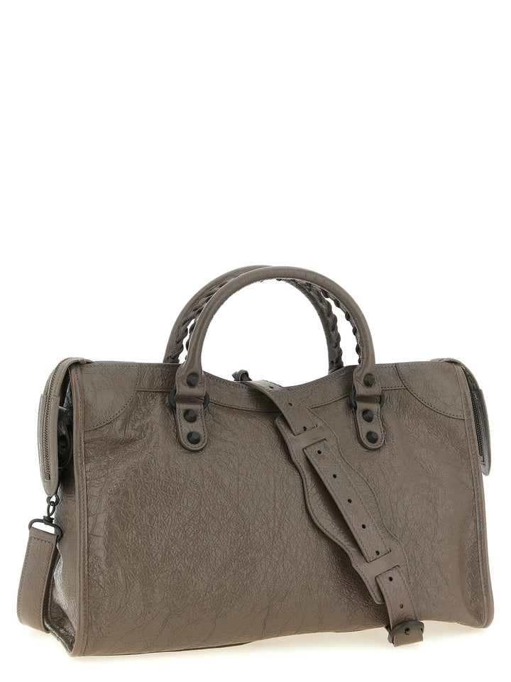Balenciaga Le City M Hand Bags - Gray | 9cc2875dcfab09eaccc623b28d4f77b14a2712d4