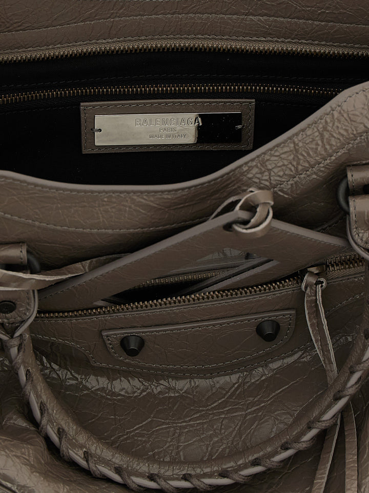 Balenciaga Le City M Hand Bags - Gray | 63bd02a7003cc043e25191a08f985403b5dea016