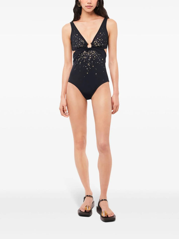 One-piece swimsuit with cut-out