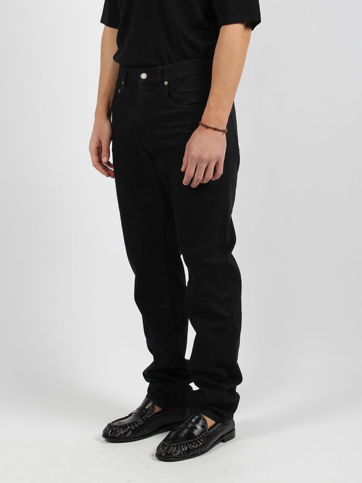 Carbon black denim jeans