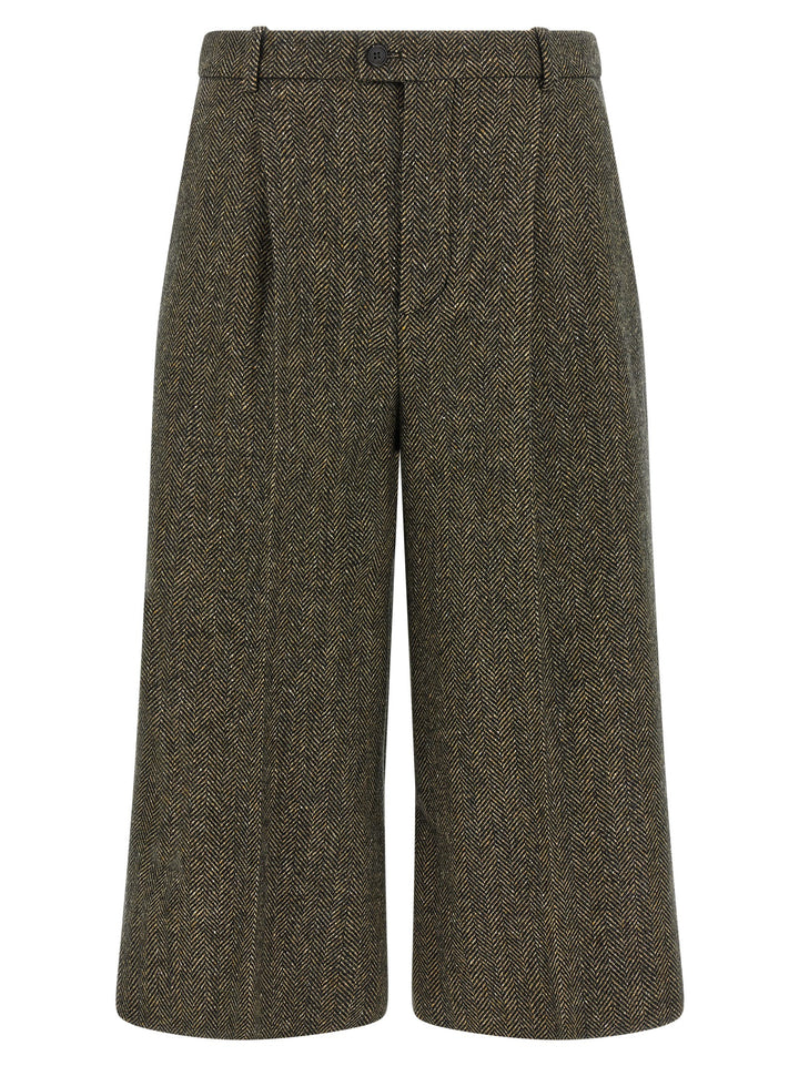 Saint Laurent Culotte Pants - Brown | 303ab1f6c831c15b880e0ac27f4b6021088fa6e6