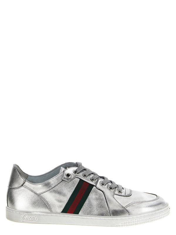 Stretch Sneakers Silver
