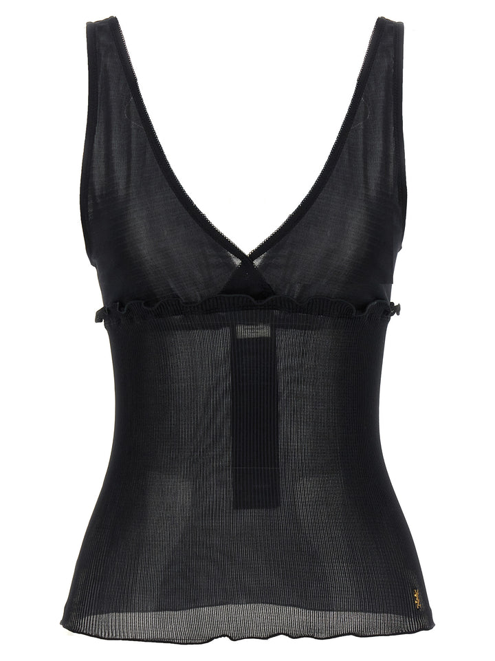 Saint Laurent Cassandre Tops - Black | d94fb4acdeca53182ef99f2942ef4f0f81a68b00