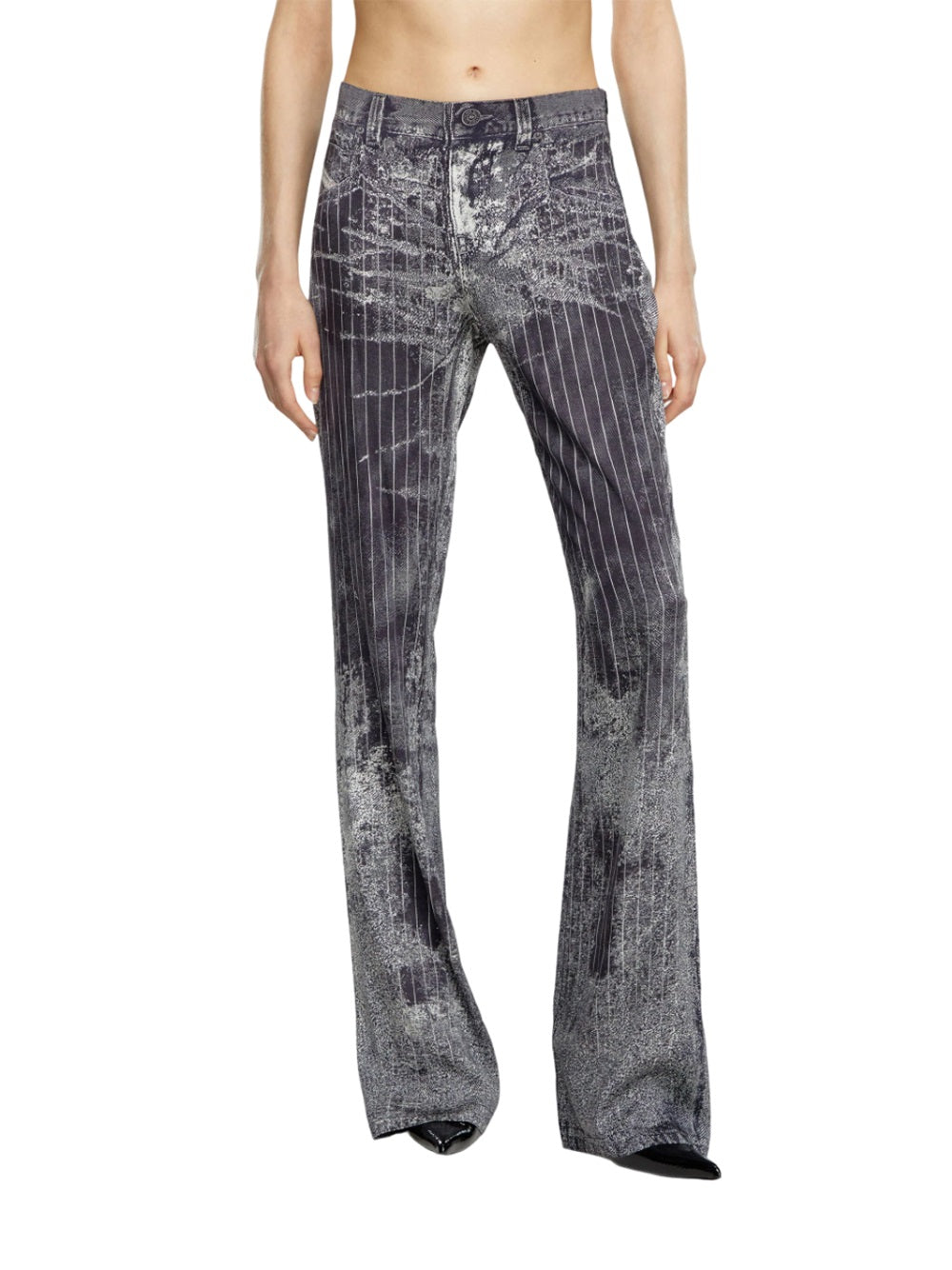 Retty straight pinstriped jeans