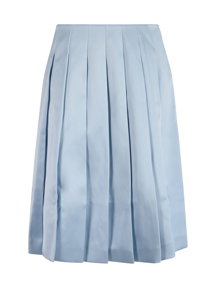 SATIN MIDI SKIRT