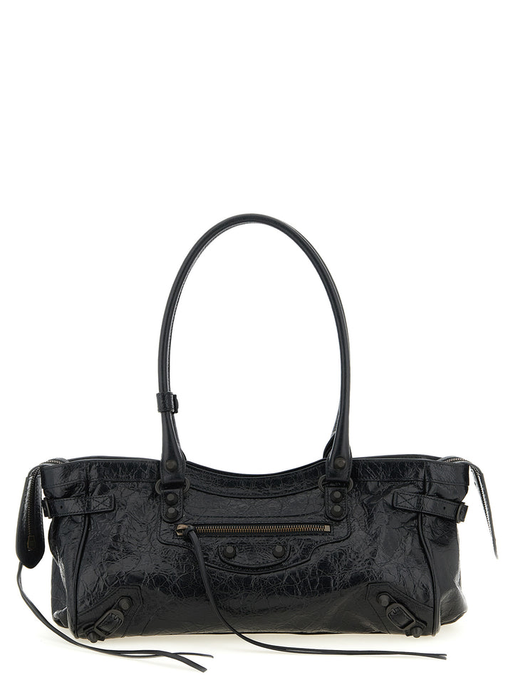 Balenciaga Le City East-West Shoulder Bags - Black | 0c4c1f76ef3167608625f36742a160c17af233ba