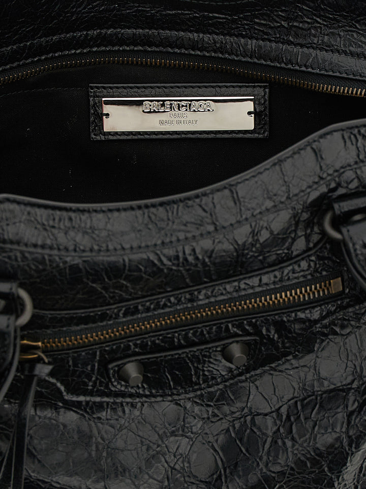 Balenciaga Le City East-West Shoulder Bags - Black | 95147c5df5c142f9e61984482ff110387a8d5c4e