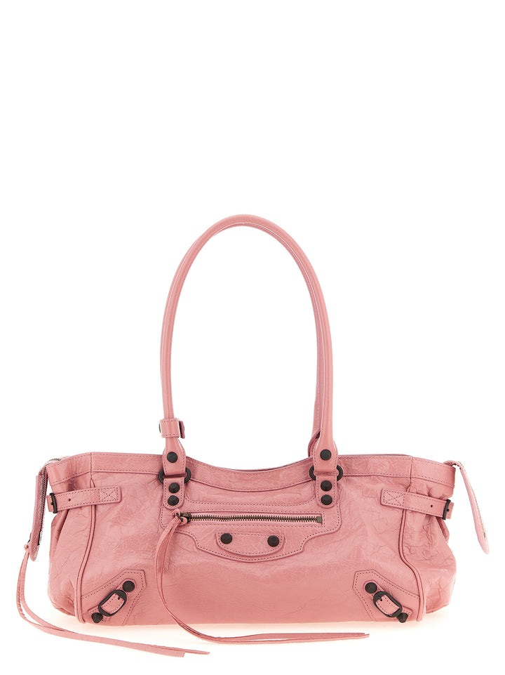 Balenciaga Le City East-West Shoulder Bags - Pink | 4271222e95fc9b8e112c1420c9d0a9d3066b80b4