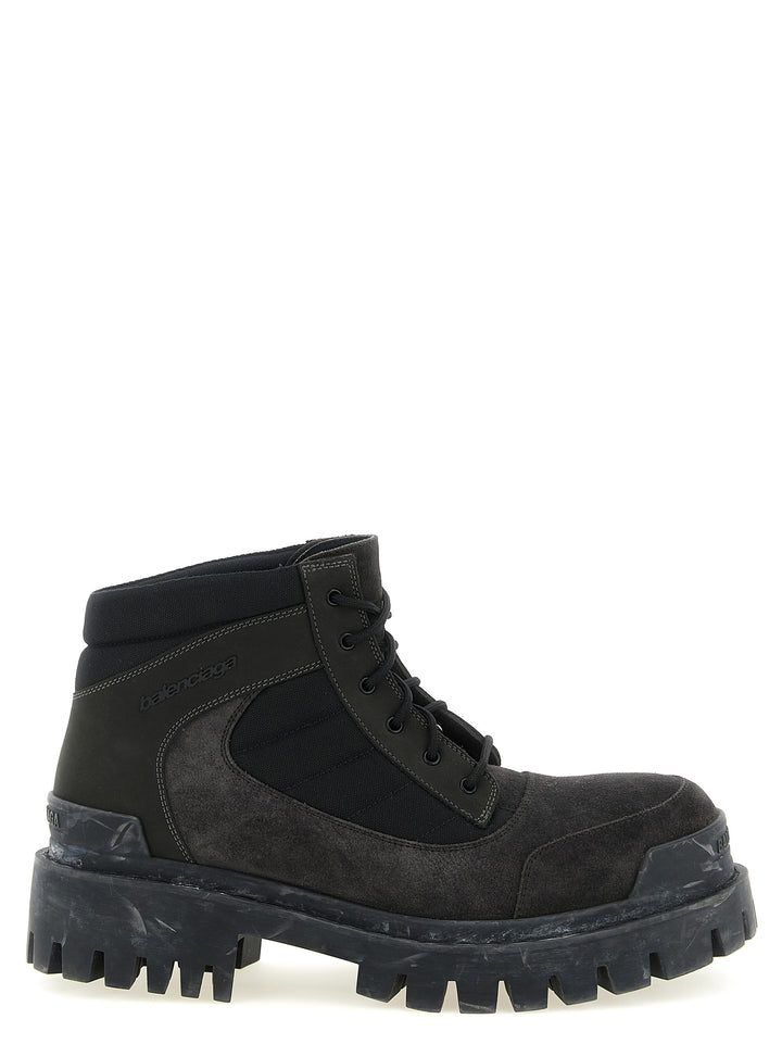 Balenciaga Combat Strike Boots and Ankle Boots - Brown | 86b9fcea1a93a36d96d4292c858664eae6ad920a