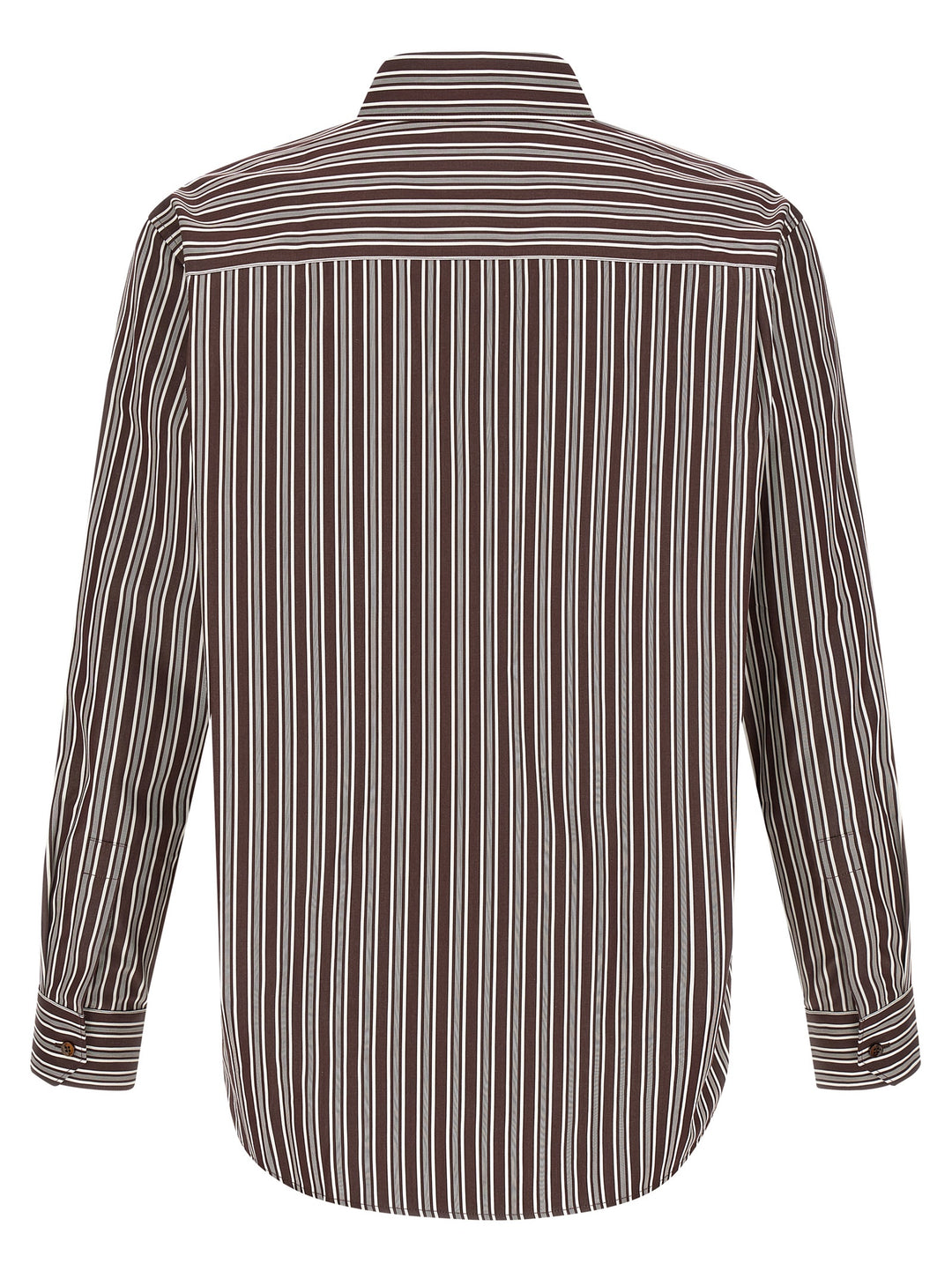 Saint Laurent Striped Shirt Shirt and Blouse - Brown | 6074fe026df79041fb64ce1094185fd502268fac