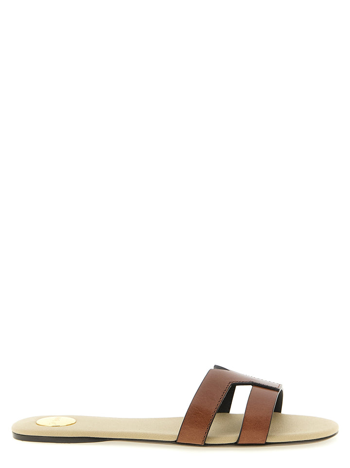 Saint Laurent Mabrouka Sandals - Brown | df11eb43e8bbc388fb84d3bb881c7ebb1334b70b