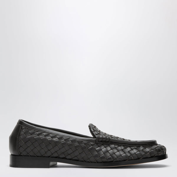 Silenzio Intrecciato Nappa Loafers In Brown