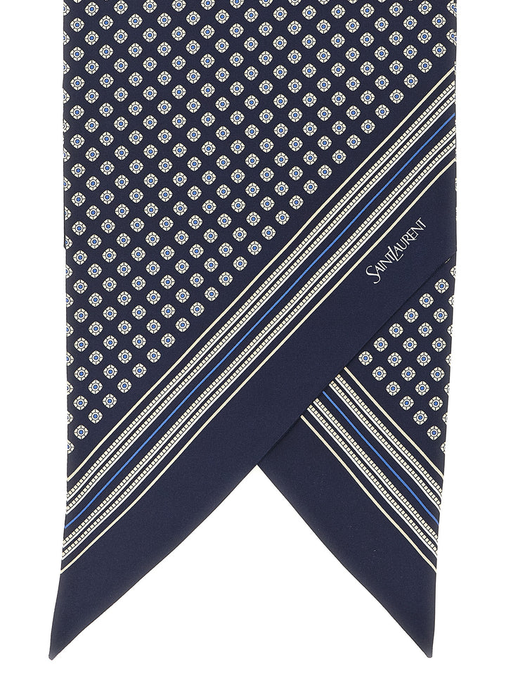 Saint Laurent Lavallière Scarf Scarves and Foulards - Blue | c090fc3a9e93317673542946b306e3dd9251ee63