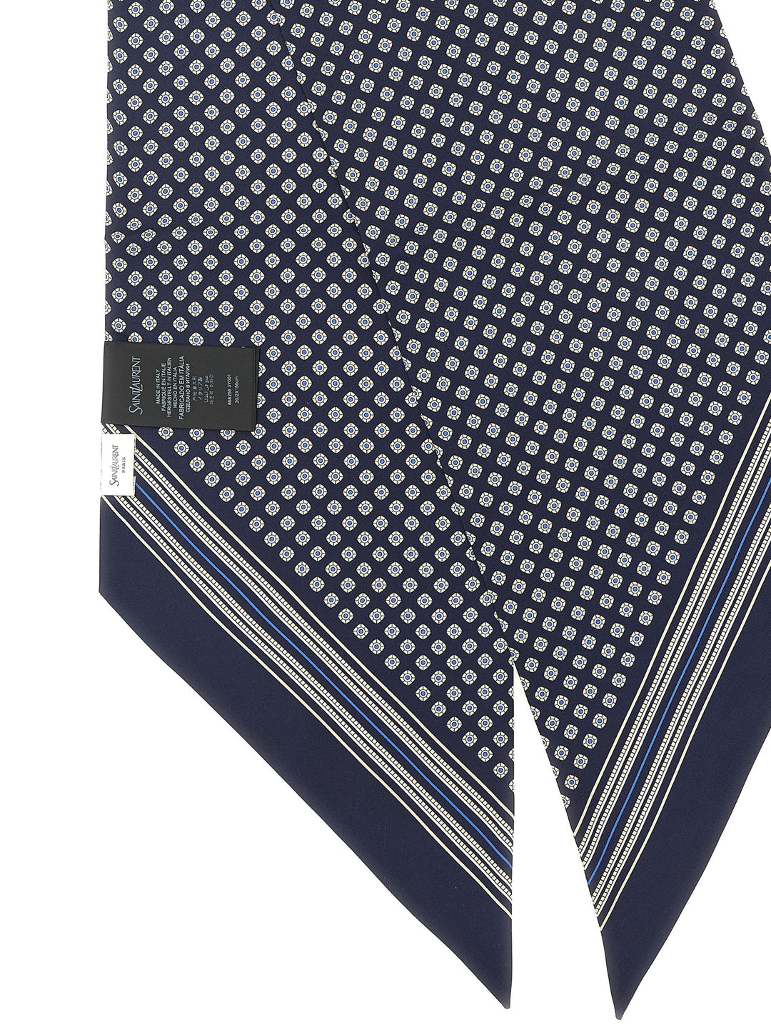 Saint Laurent Lavallière Scarf Scarves and Foulards - Blue | 0a67fc3ad6e5e15ca58a492344a3188d2f89788a
