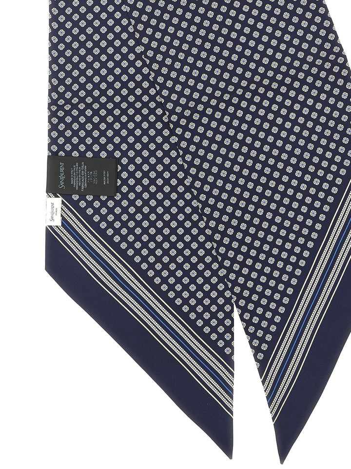 Saint Laurent Lavallière Scarf Scarves and Foulards - Blue | 0a67fc3ad6e5e15ca58a492344a3188d2f89788a