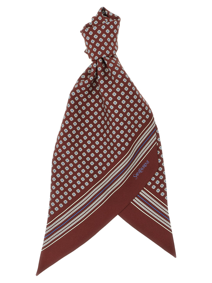 Saint Laurent Lavallière Scarf Scarves and Foulards - Bordeaux | bde2fc641caa24147b9572b2e5f7204814a2a295