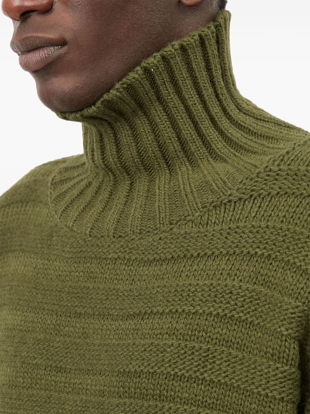 Sweater with worn effect