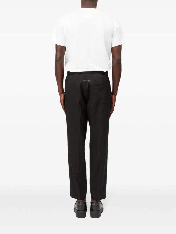 Tailored trousers with drawstring