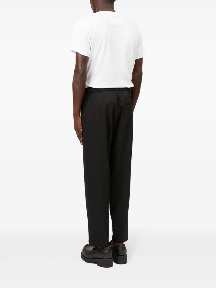 Tailored trousers with drawstring