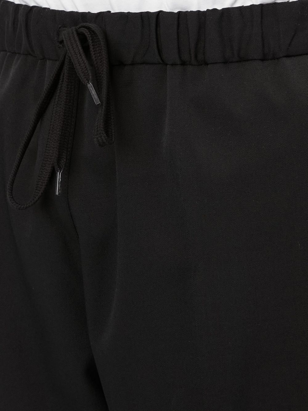 Tailored trousers with drawstring