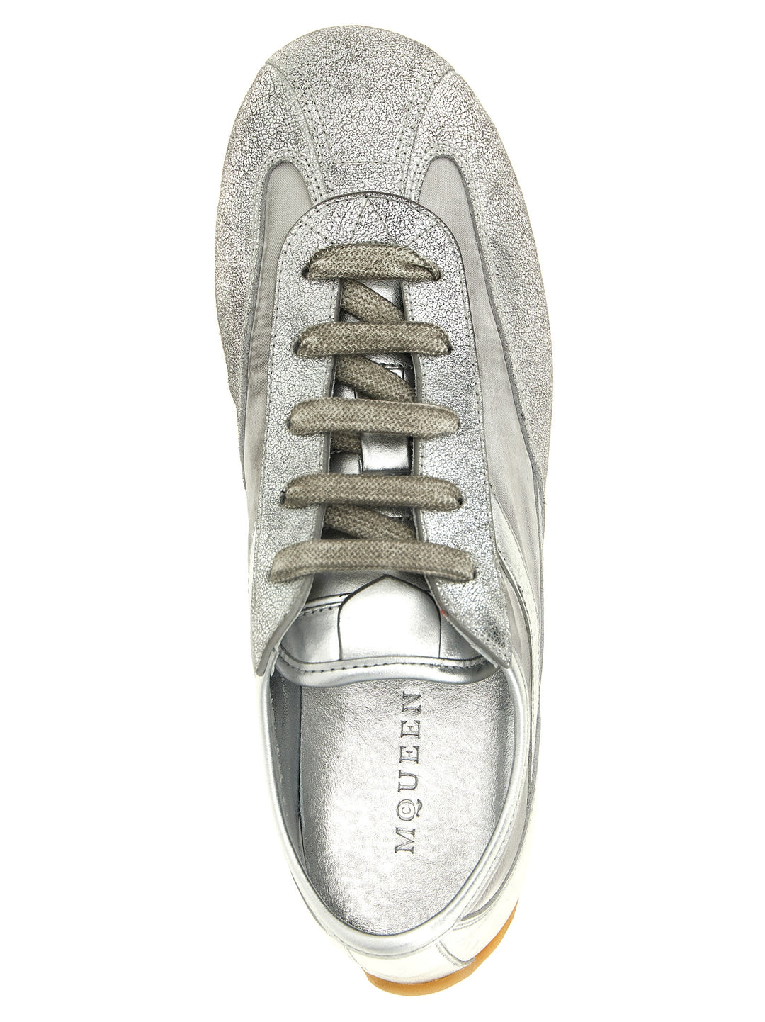 Mcqueen Boxe Basse Sneakers - Silver | d7406d845ba0b6de24a045d08ed1be6e39887b6b