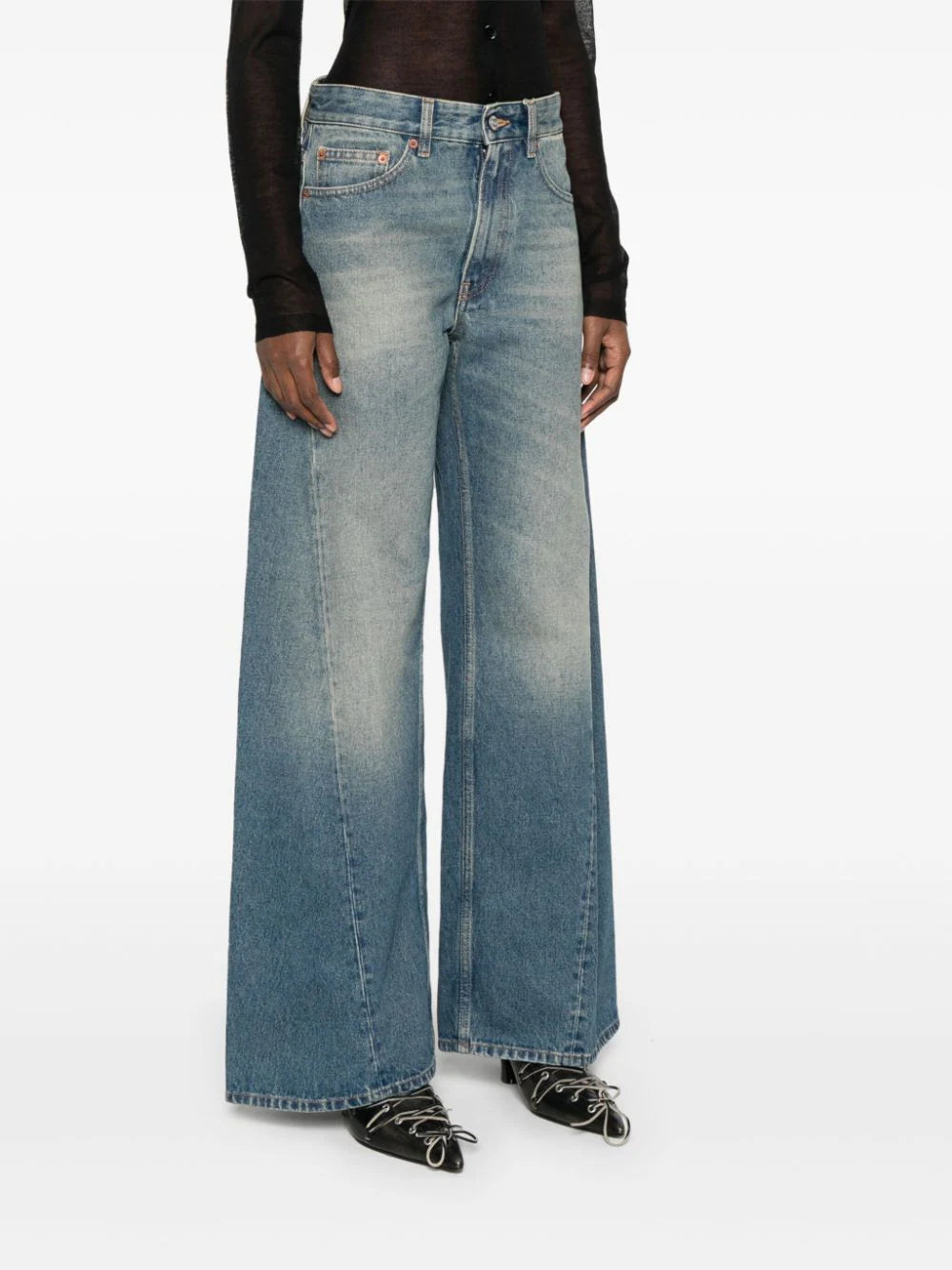 Wide leg jeans