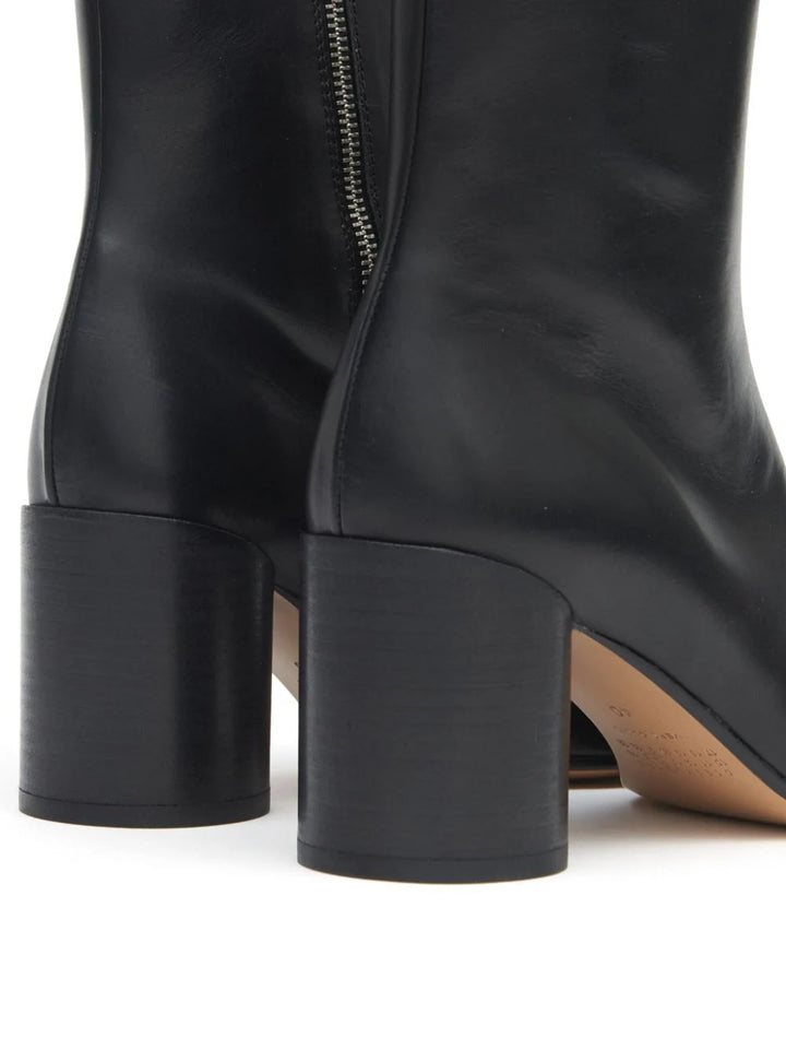 Ankle boots with stitching detail