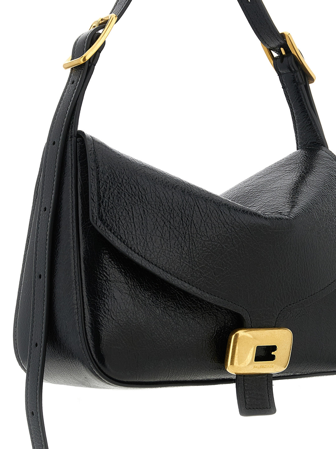 Balenciaga Clicca Shoulder Bags - Black | b04ed07c538fac6c4a18fe549d0c27f5a5380c83