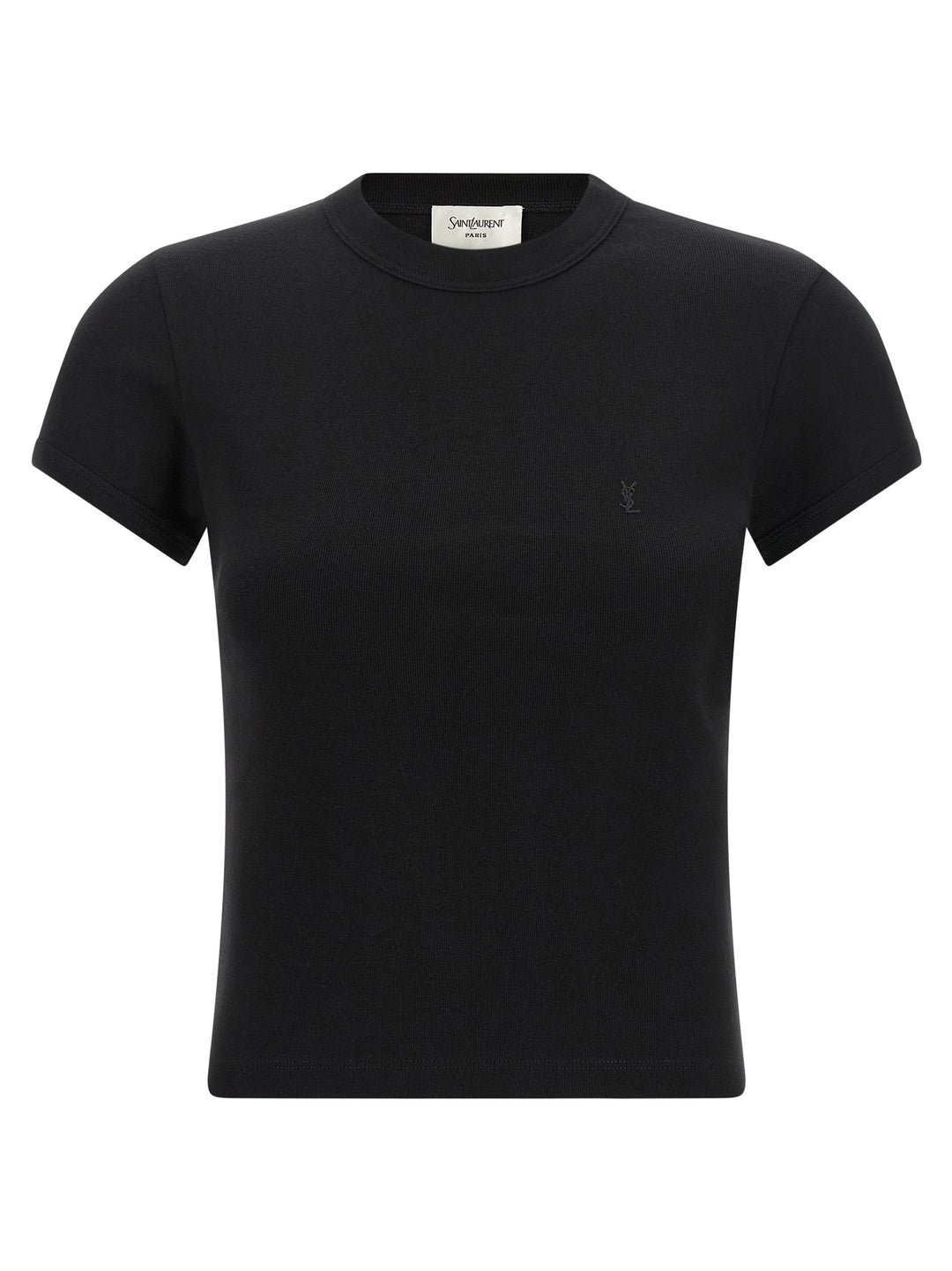 Saint Laurent Cassandre T-shirt - Black | 35290160e0412c049fd6a04596cce78f85e3d673