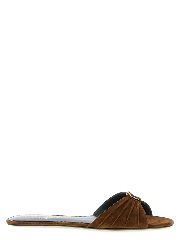 Saint Laurent Babylone Sandals - Brown | 24591f748f464fb1167dc96eec8fef22a40bc71f