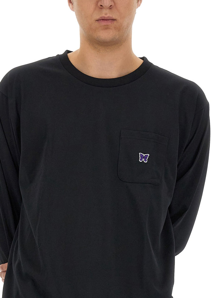 Needles T shirts - Black | Wanan Luxury