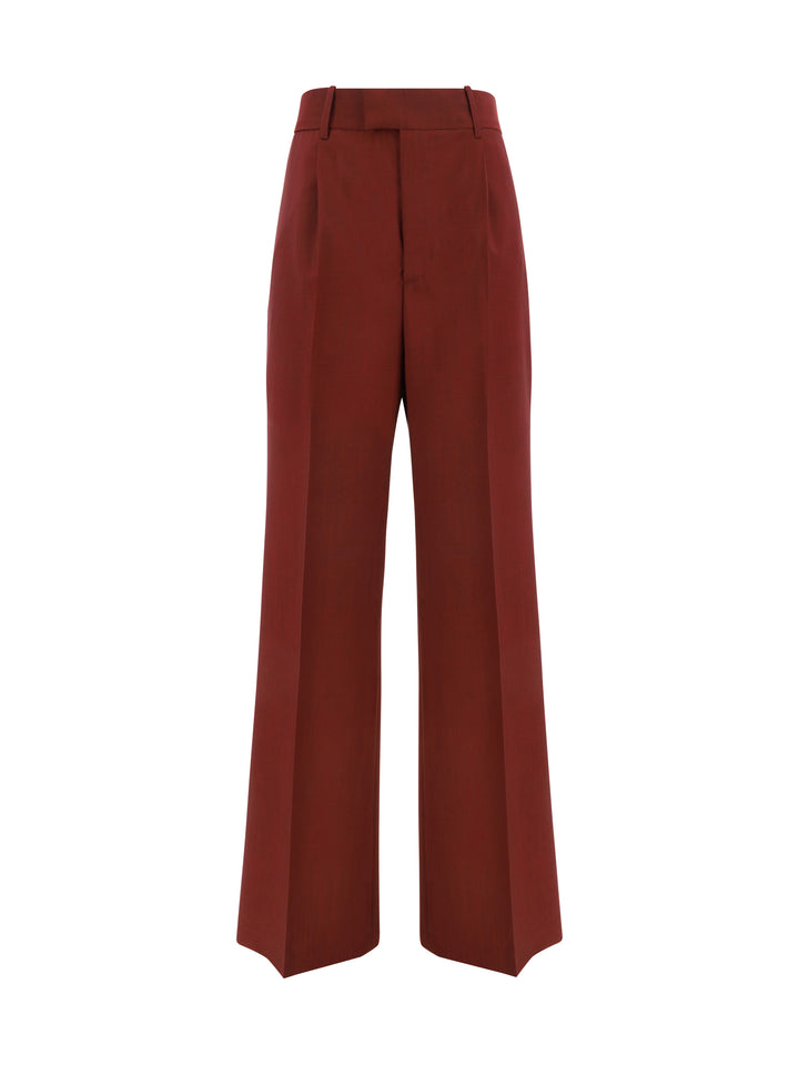 WIDE LEG SINGLE PLEATED TAILORED TROUSER