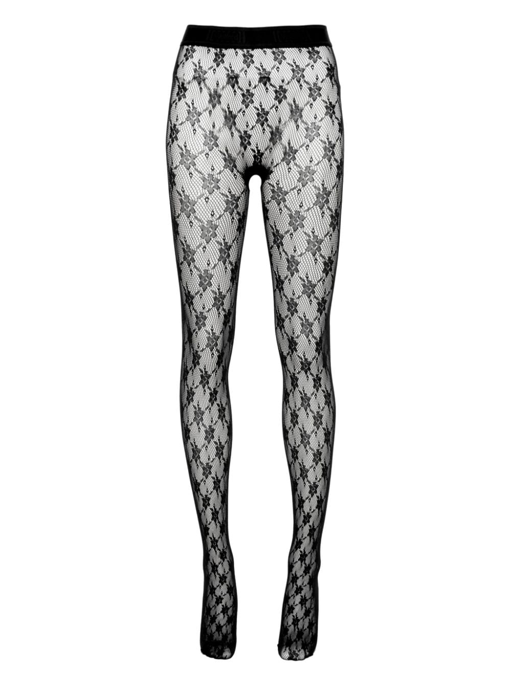 floral lace tights