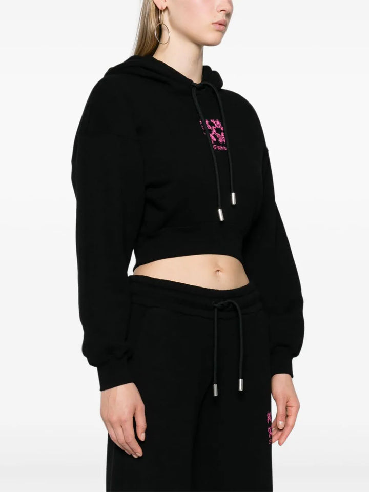 Embr mini arrow crop hoodie