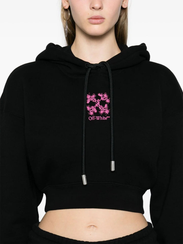 Embr mini arrow crop hoodie