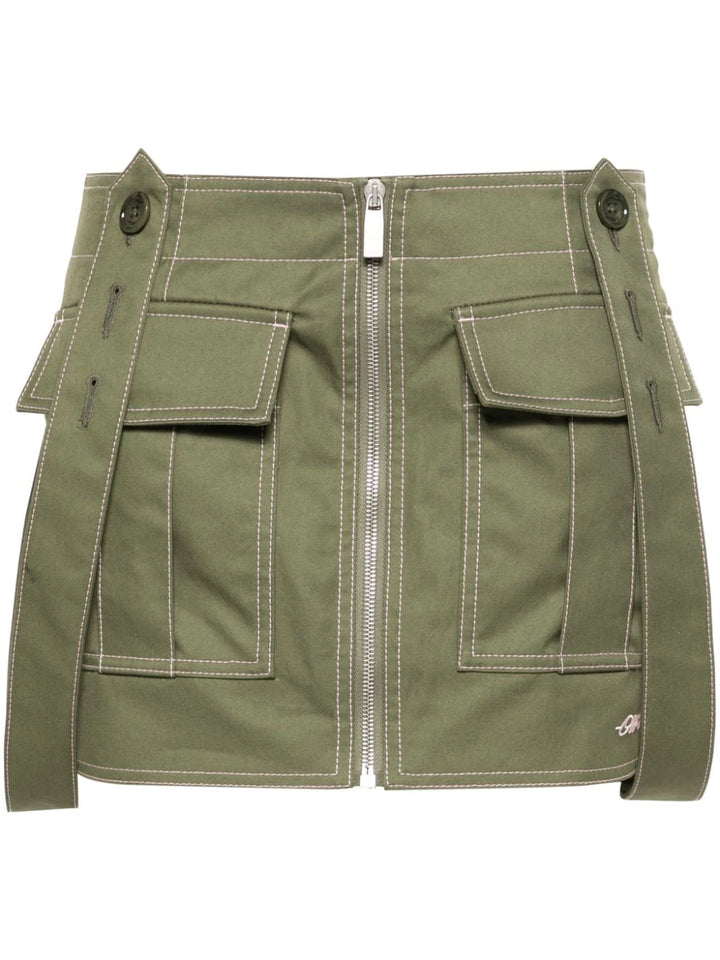 Co straps cargo mini skirt