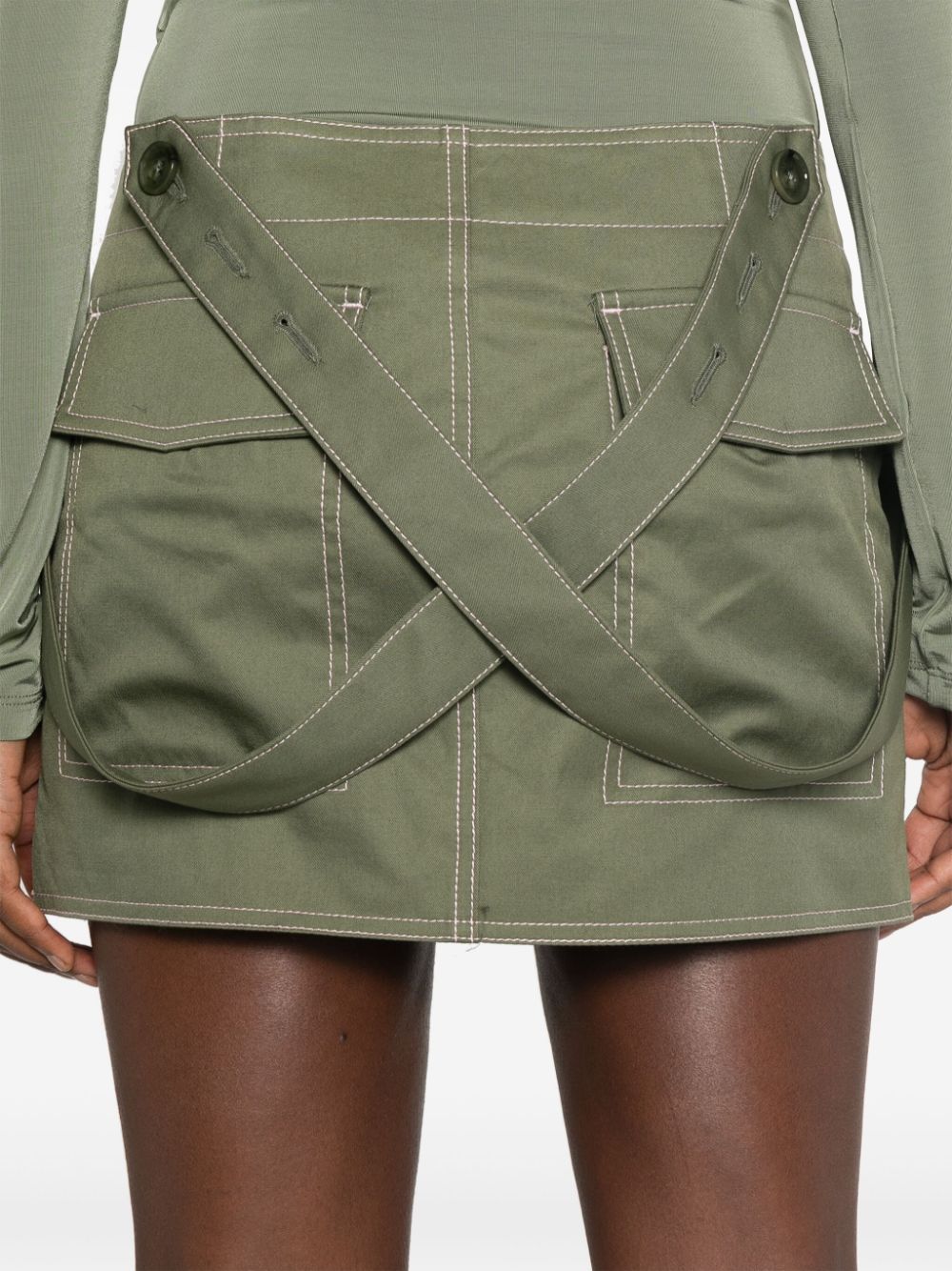 Co straps cargo mini skirt