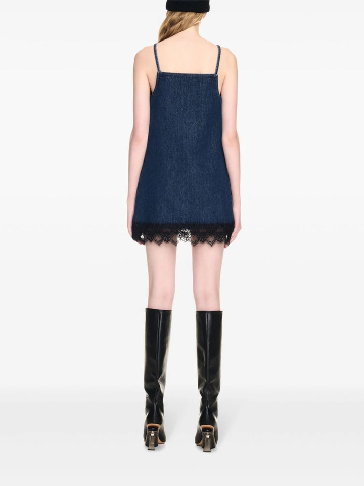 Short denim dress