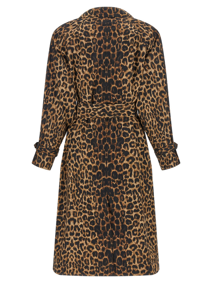 Saint Laurent Double-Breasted Trench Coat Coats and Trench Coats - Brown | 7f6c53a334bb244664b2dade6b9ee949337bac94