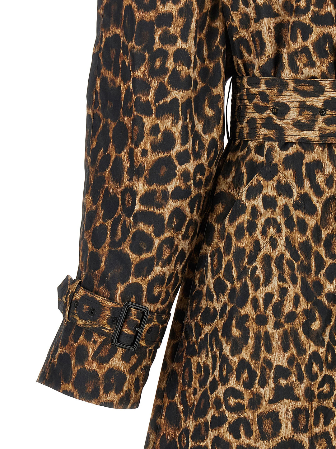 Saint Laurent Double-Breasted Trench Coat Coats and Trench Coats - Brown | 661c6ea21f35e3c6f0a34b8a10bbe45866d1f589