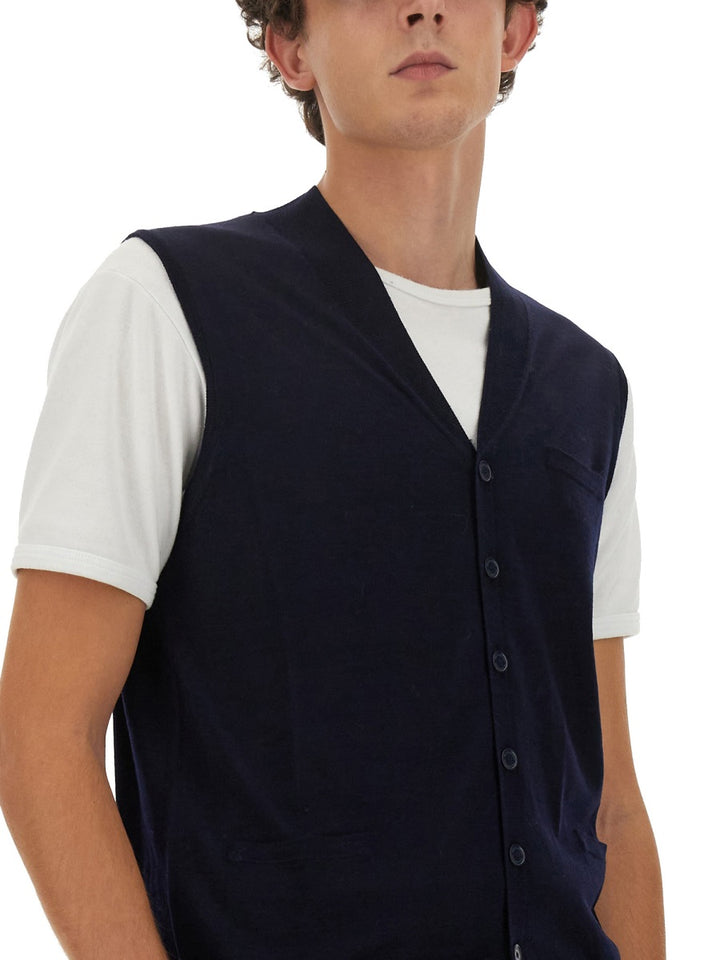 Ballantyne Gilet - Blue | Wanan Luxury