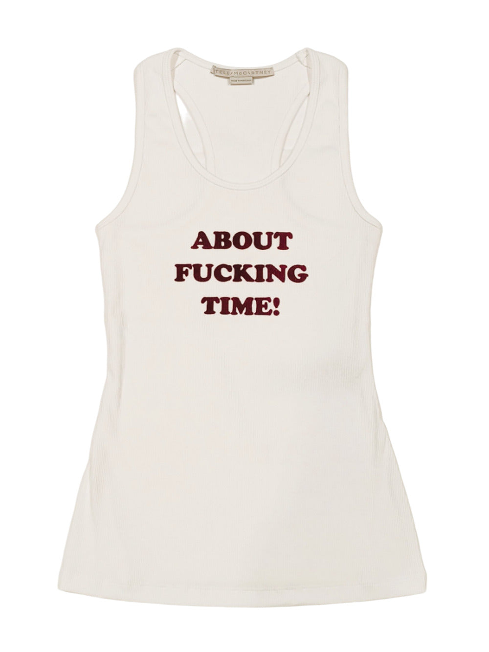 About f* time tank top white/burgundy