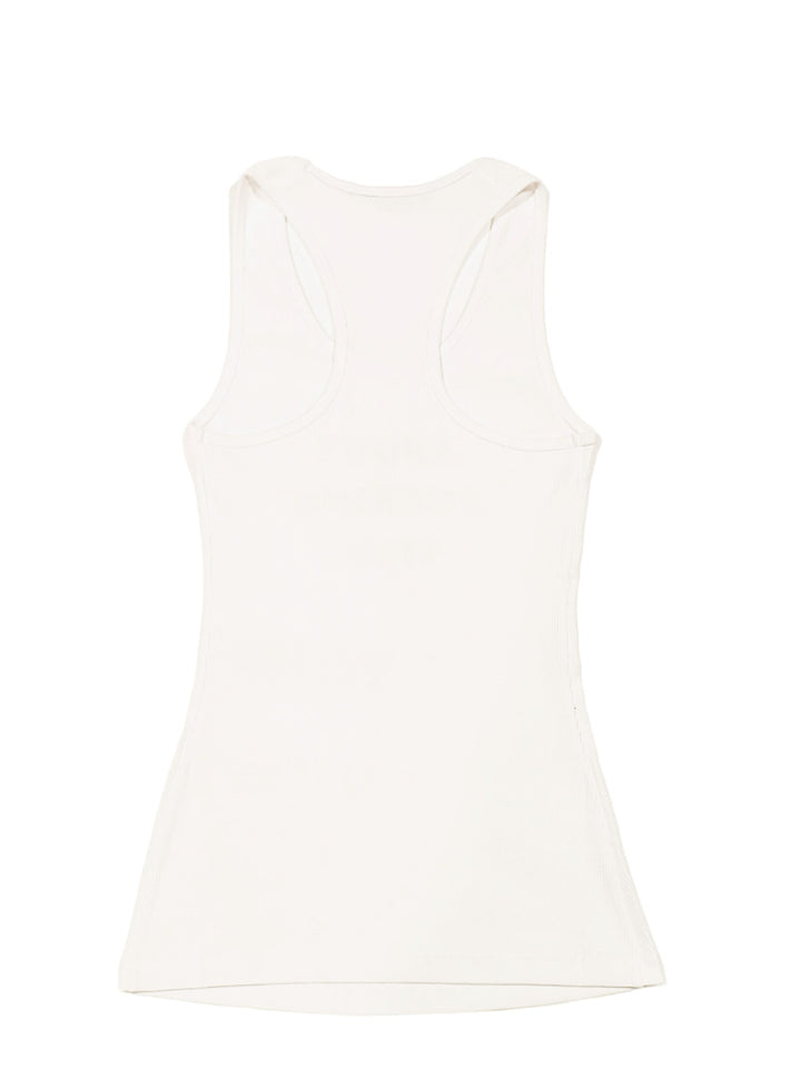 About f* time tank top white/burgundy