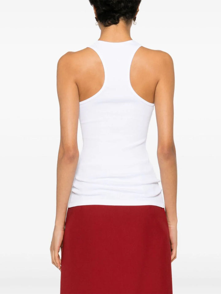 About f* time tank top white/burgundy