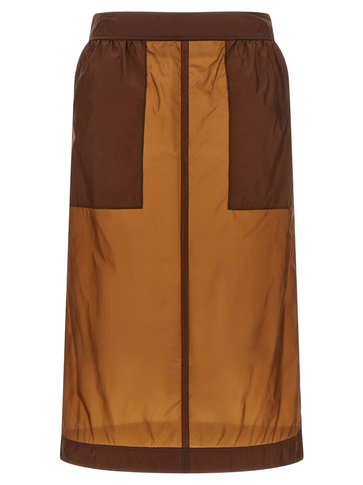 Saint Laurent Nylon Skirt Skirts - Brown | 653f452d4930d0af63a07d62e463ca92e1e694f2